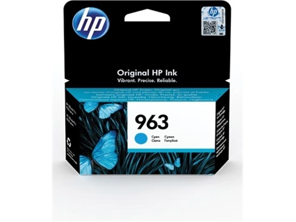 Een HP inktcartridge 963, 700 pagina's, OEM 3JA23AE, cyaan koop je bij best4office