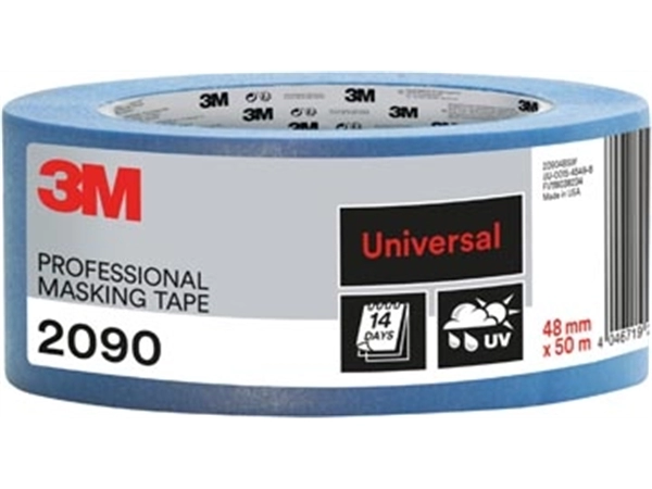 Een 3M professionele afplaktape, voor diverse oppervlakken, ft 48 mm x 50 m, blauw koop je bij Muys Kantoor & Kado