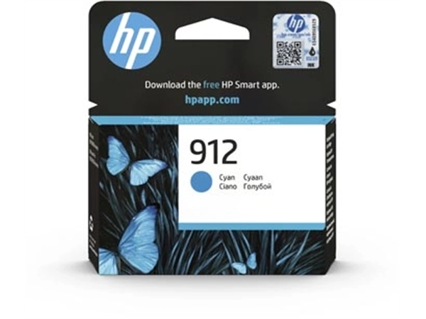 Een HP inktcartridge 912, 315 pagina's, OEM 3YL77AE, cyaan koop je bij best4office