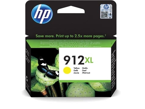 Een HP inktcartridge 912XL, 825 pagina's, OEM 3YL83AE#BGX, geel koop je bij best4office