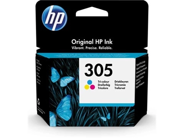 Een HP inktcartridge 305, 100 pagina's, OEM 3YM60AE, 3 kleuren koop je bij best4office