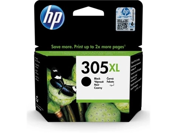 Een HP inktcartridge 305XL, 240 pagina's, OEM 3YM62AE, zwart koop je bij best4office