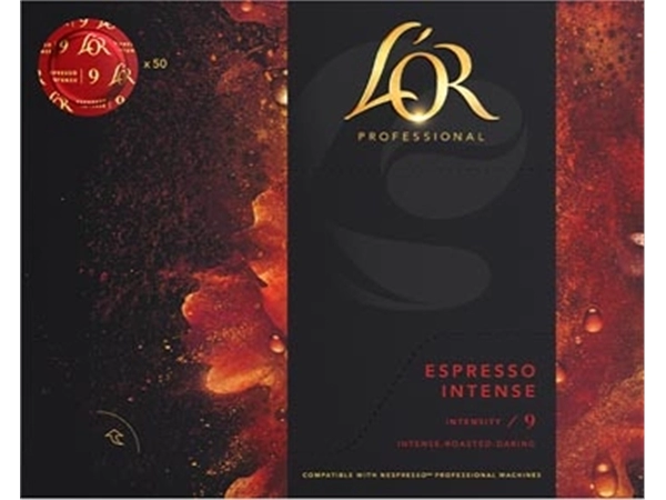 Een Douwe Egberts L'or professional discs Intensity 9, Espresso Intense, pak van 50 discs koop je bij Muys Kantoor & Kado