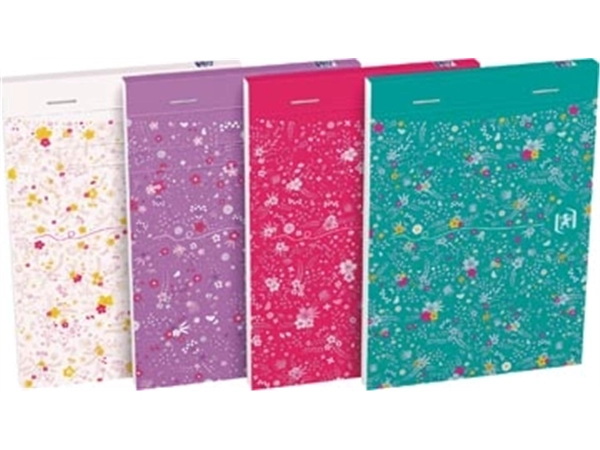 Een Oxford Floral softcover notitieblok, ft A6, 80 vel, gelijnd, 4 geassorteerde designs koop je bij best4office