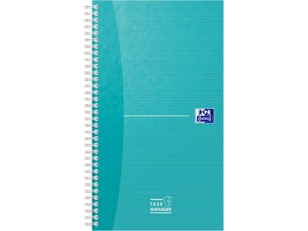 Een Oxford Office Essentials taskmanager, 230 bladzijden, ft 14,1 x 24,6 cm, aqua koop je bij best4office