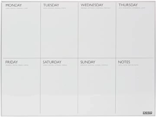 Een Desq magnetische weekplanner ft 45 X 60 cm koop je bij best4office