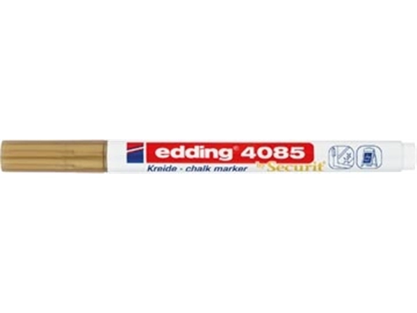 Een Edding Krijtmarker e-4085, ronde punt van 1 - 2 mm, goud koop je bij best4office