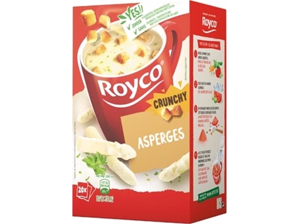 Een Royco Minute Soup asperges, pak van 20 zakjes koop je bij Muys Kantoor & Kado