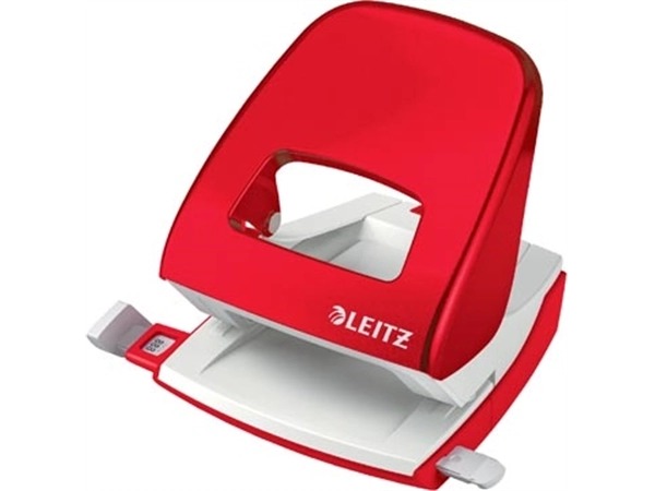 Een Leitz NeXXt WOW perforator, 30 blad, rood koop je bij Muys Kantoor & Kado