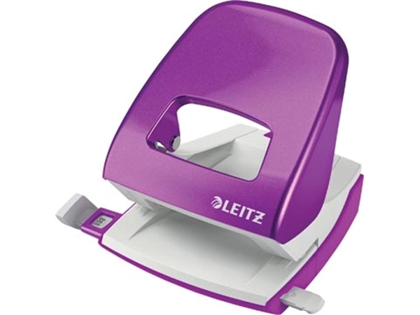 Een Leitz WOW perforator, 30 blad, paars, op blister koop je bij Muys Kantoor & Kado