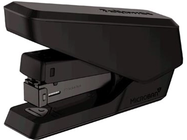 Een Fellowes LX840 EasyPress nietmachine, met Microban, half strip, 25 blad, zwart koop je bij best4office