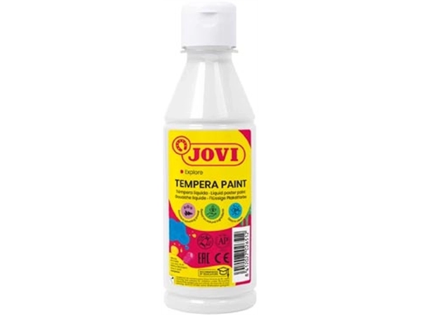 Een Jovi plakkaatverf, fles van 250 ml, wit koop je bij best4office