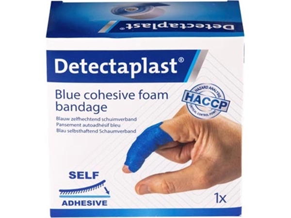 Een Detectaplast zelfklevend schuimverband, ft 6 cm x 4,5 m, op rol koop je bij Muys Kantoor & Kado