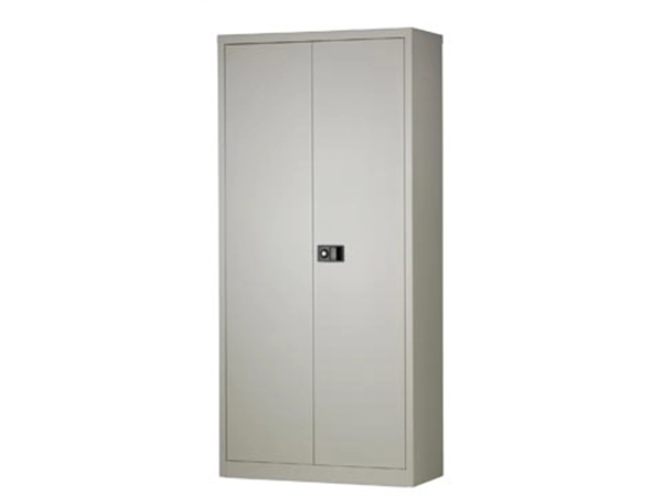 Een Bisley draaideurkast, ft 195 x 91 x 40 cm (h x b x d), 4 legborden, grijs koop je bij best4office