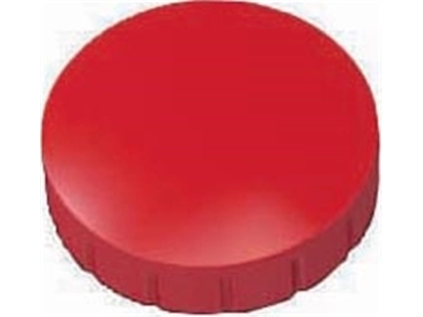 Een MAUL magneet Solid, 24 mm, trekkracht 600 gr, doos van 10 stuks, rood koop je bij best4office