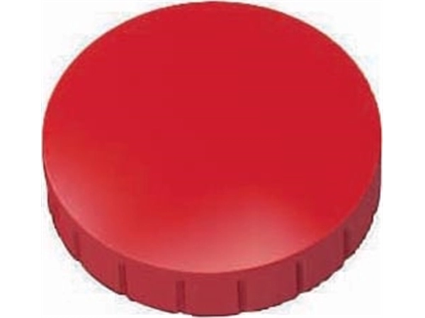 Een MAUL magneet Solid, 32 mm, trekkracht 800 gr, doos van 10 stuks, rood koop je bij best4office