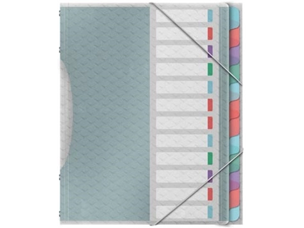 Een Esselte Colour'Breeze sorteermap, PP, ft A4, 12 tabs, assorti koop je bij best4office