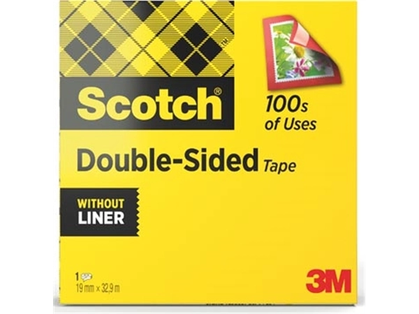 Een Scotch dubbelzijdige plakband ft 19 mm x 33 m koop je bij best4office