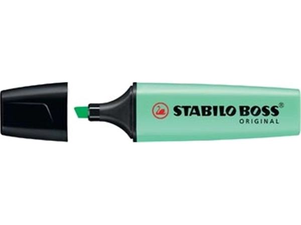 Een STABILO BOSS ORIGINAL Pastel markeerstift, hint of mint (groen) koop je bij Muys Kantoor & Kado