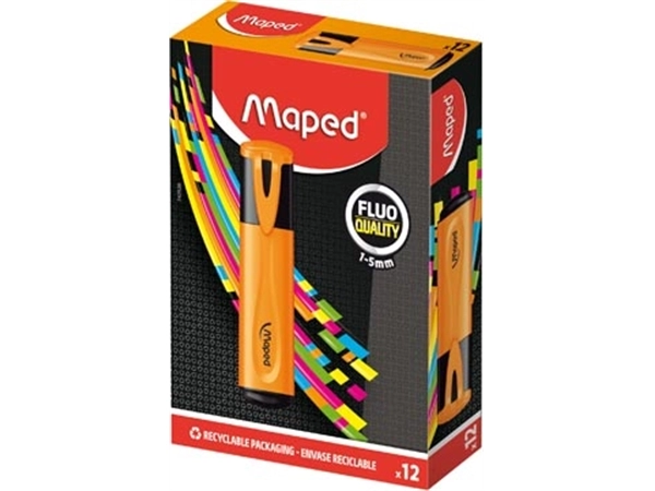 Een Maped markeerstift Fluo'Peps Classic oranje koop je bij best4office