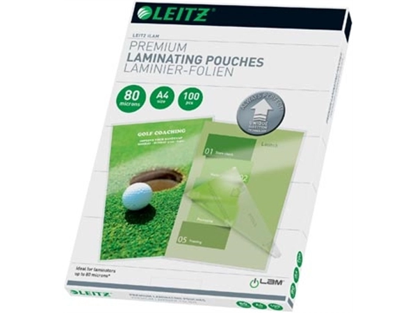 Een Leitz Ilam lamineerhoes ft A4, 160 micron (2 x 80 micron), pak van 100 stuks koop je bij best4office