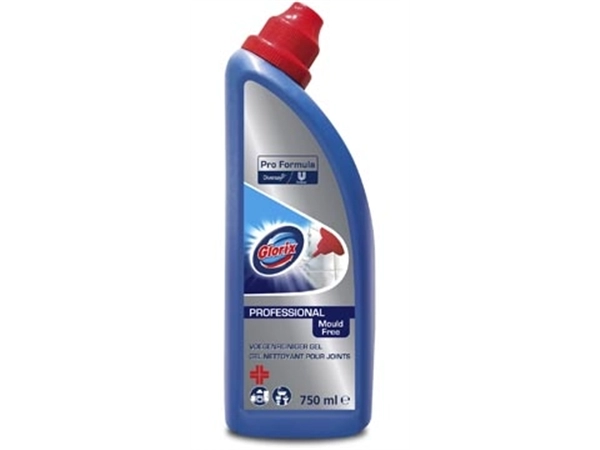 Een Glorix Pro Formula voegenreiniger gel, fles van 750 ml koop je bij Muys Kantoor & Kado