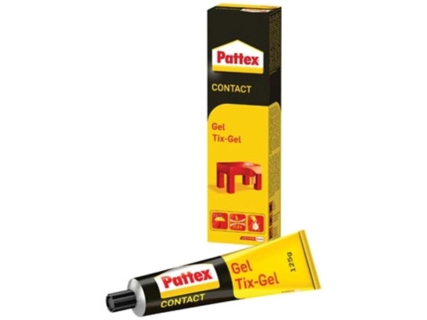 Een Pattex contactlijm Tix-Gel, tube van 125 g, op blister koop je bij Muys Kantoor & Kado