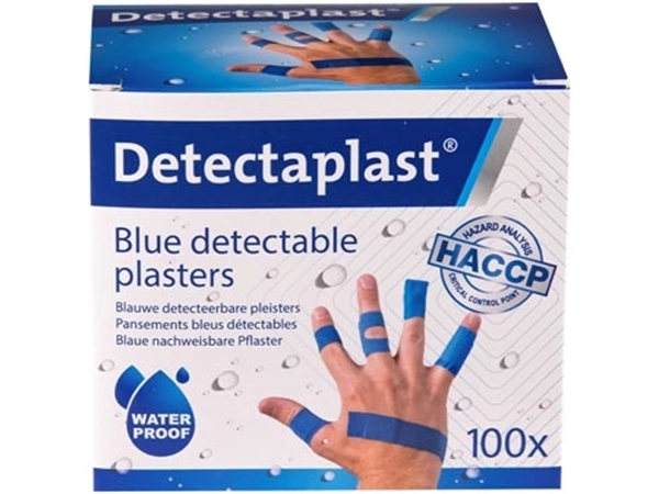 Een Detectaplast Universal pleister, assorti afmetingen, pak van 100 stuks koop je bij Muys Kantoor & Kado