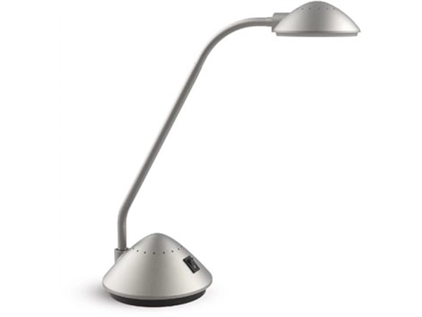 Een MAULarc bureaulamp, LED, op voet, zilver koop je bij best4office