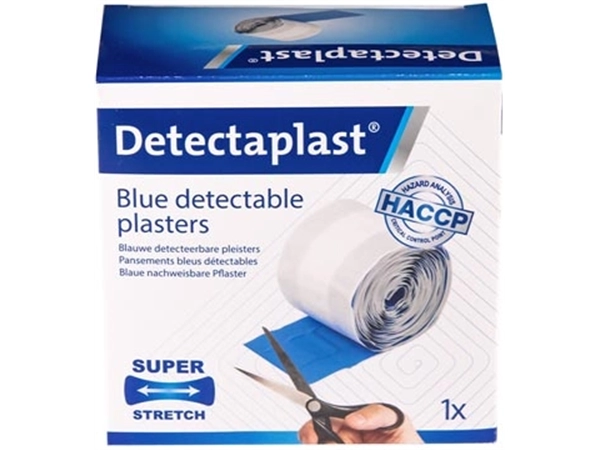 Een Detectaplast Elastic textielpleister, ft 6 cm x 5 m, op rol koop je bij Muys Kantoor & Kado