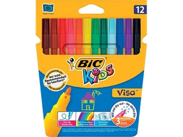 Een Bic Kids viltstift Visa 12 stiften koop je bij best4office