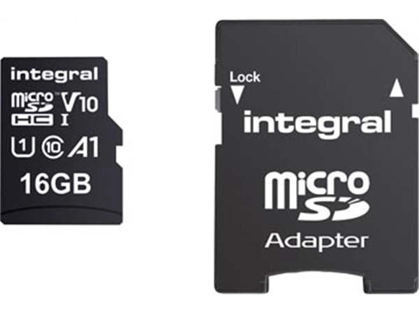 Een Integral microSDHC geheugenkaart, 16 GB koop je bij best4office