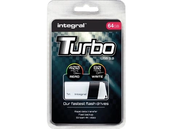 Een Integral Turbo USB 3.0 stick, 64 GB koop je bij best4office