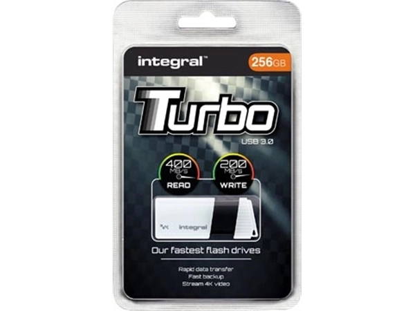 Een Integral Turbo USB 3.0 stick, 256 GB koop je bij best4office