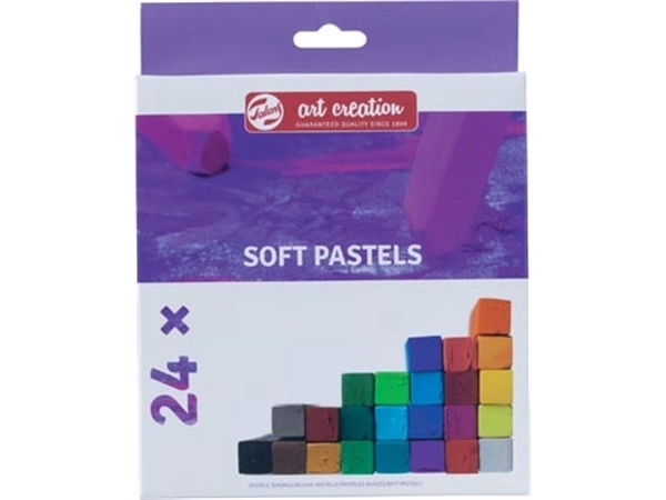 Een Talens Art Creation softpastels, doos met 24 stuks in geassorteerde kleuren koop je bij best4office