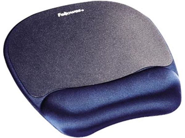 Een Fellowes muismat met polssteun Memory Foam saffier koop je bij Muys Kantoor & Kado