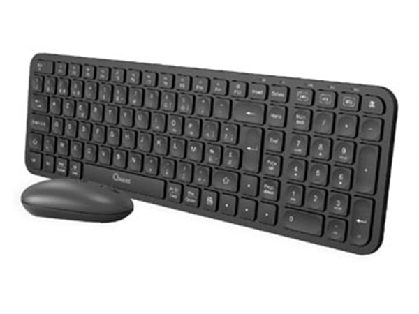 Een Qware draadloze deskset Coldfield, azerty koop je bij best4office