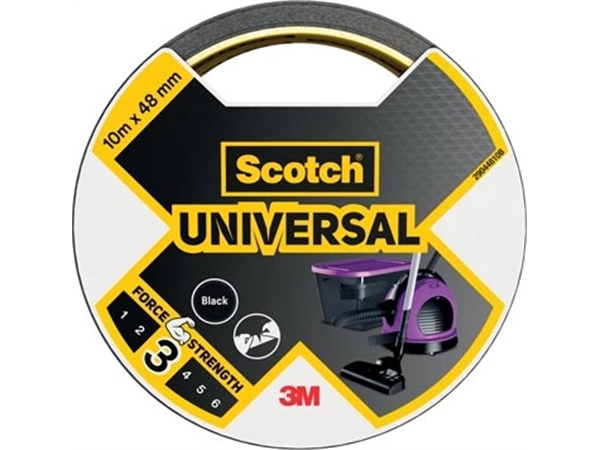 Een Scotch ducttape Universal, ft 48 mm x 10 m, zwart koop je bij Muys Kantoor & Kado