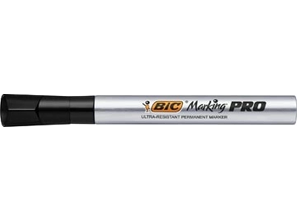 Een Bic markeerstift Marking Pro, beitelpunt, zwart koop je bij Muys Kantoor & Kado