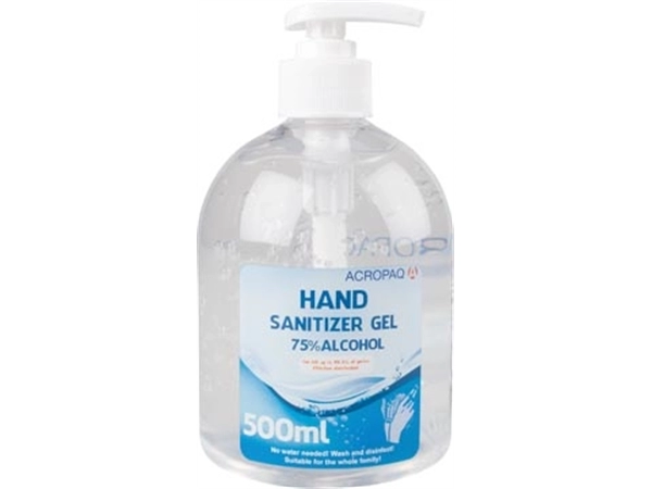 Een Desinfecterende handgel, fles van 500 ml koop je bij best4office