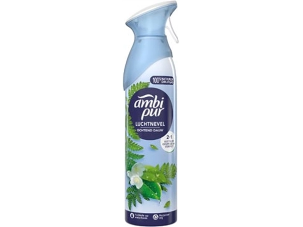 Een Ambi Pur luchtverfrisser ochtend dauw, spray van 185 ml koop je bij Muys Kantoor & Kado