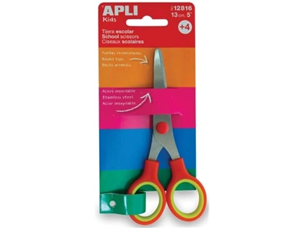 Een Apli Kids schoolschaar 13 cm, op blister koop je bij Muys Kantoor & Kado