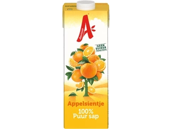 Een Appelsientje sinaasappelsap 1 l, pak van 12 stuks koop je bij Muys Kantoor & Kado