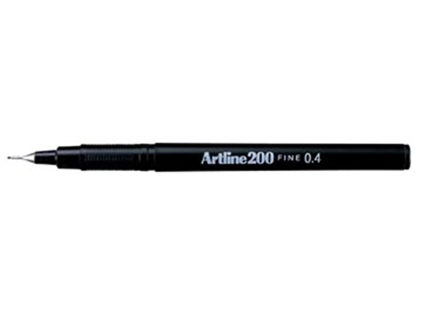 Een Artline 200 fineliner, zwart koop je bij Muys Kantoor & Kado