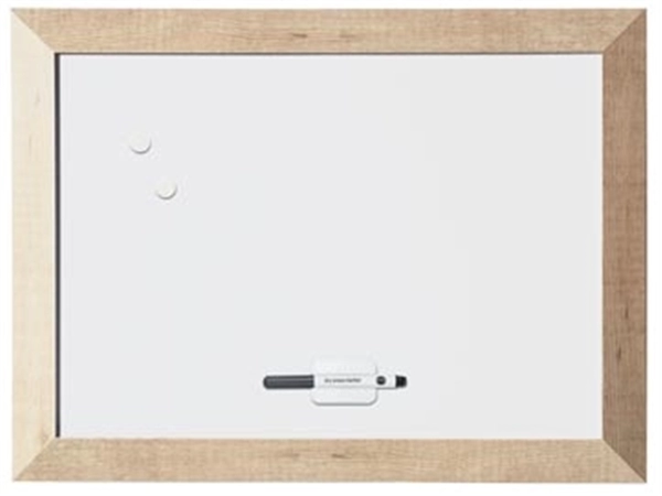 Een Bi-Office Kamashi magnetisch whiteboard met naturel kader koop je bij best4office