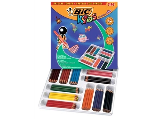 Een Bic Kids kleurpotlood Ecolutions Evolution 144 potloden (classpack) koop je bij Muys Kantoor & Kado