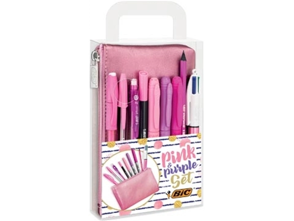 Een Bic Pink & Purple schrijfset 8-delig koop je bij Muys Kantoor & Kado