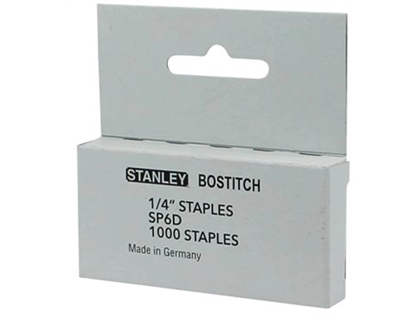 Een Bostitch Nietjes voor T10, 6 mm, doos van 1.000 nietjes koop je bij best4office