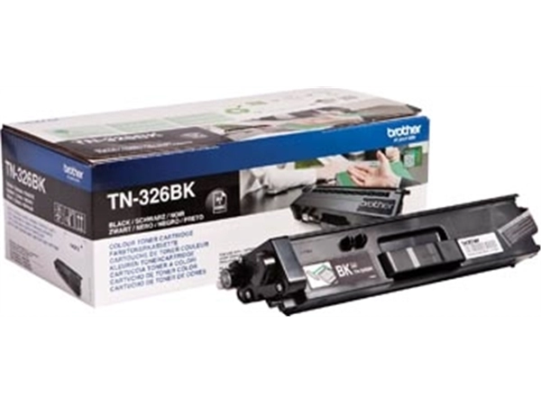 Een Brother toner, 4.000 pagina's, OEM TN-326BK, zwart koop je bij best4office