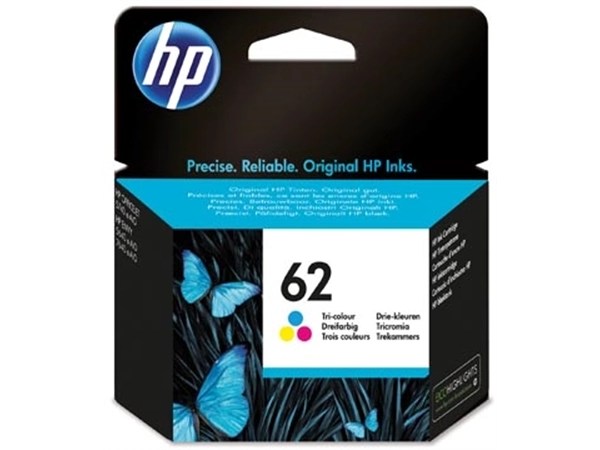 Een HP inktcartridge 62, 165 pagina's, OEM C2P06AE, 3 kleuren koop je bij best4office